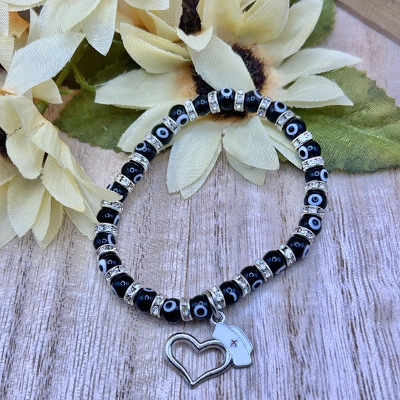 Nurse Evil Eye Bracelet - Picture 1 of 1